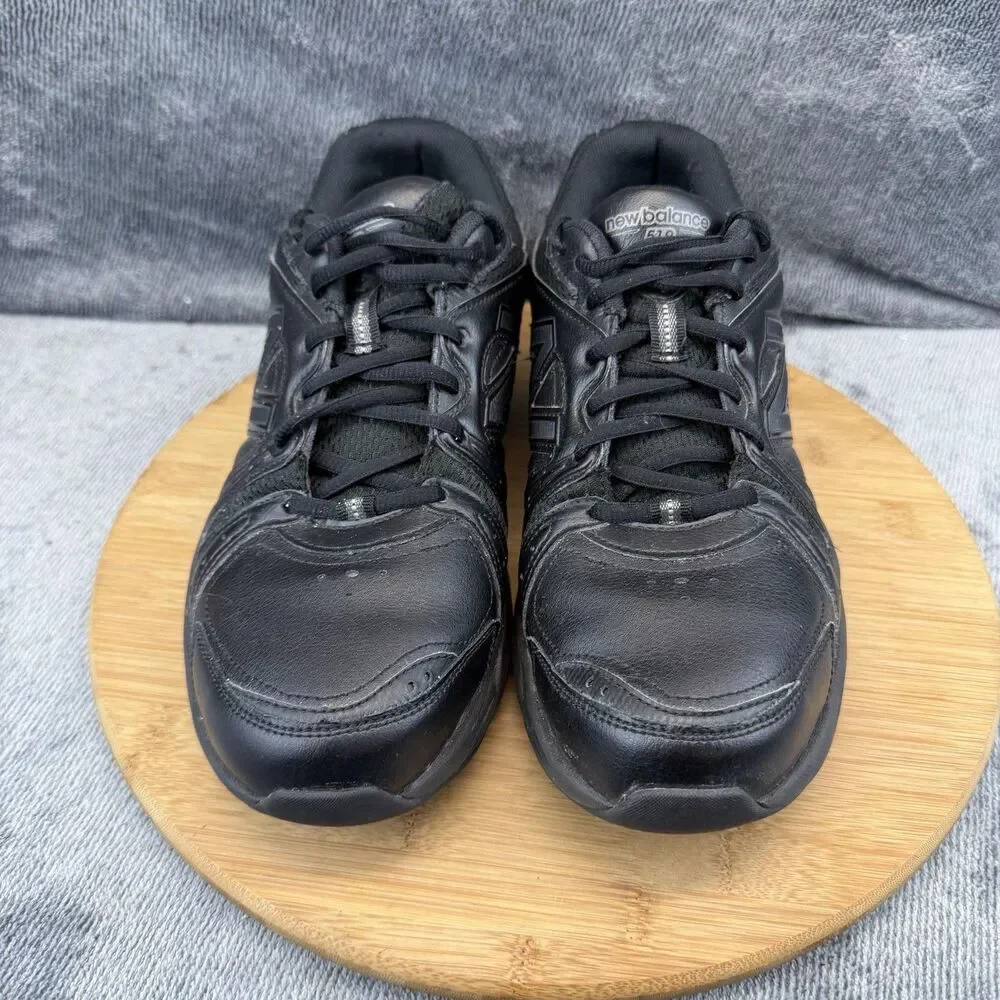 New Balance 519 Shoes Mens Size 10.5 Black Leather Athletic Sneakers MX519BK